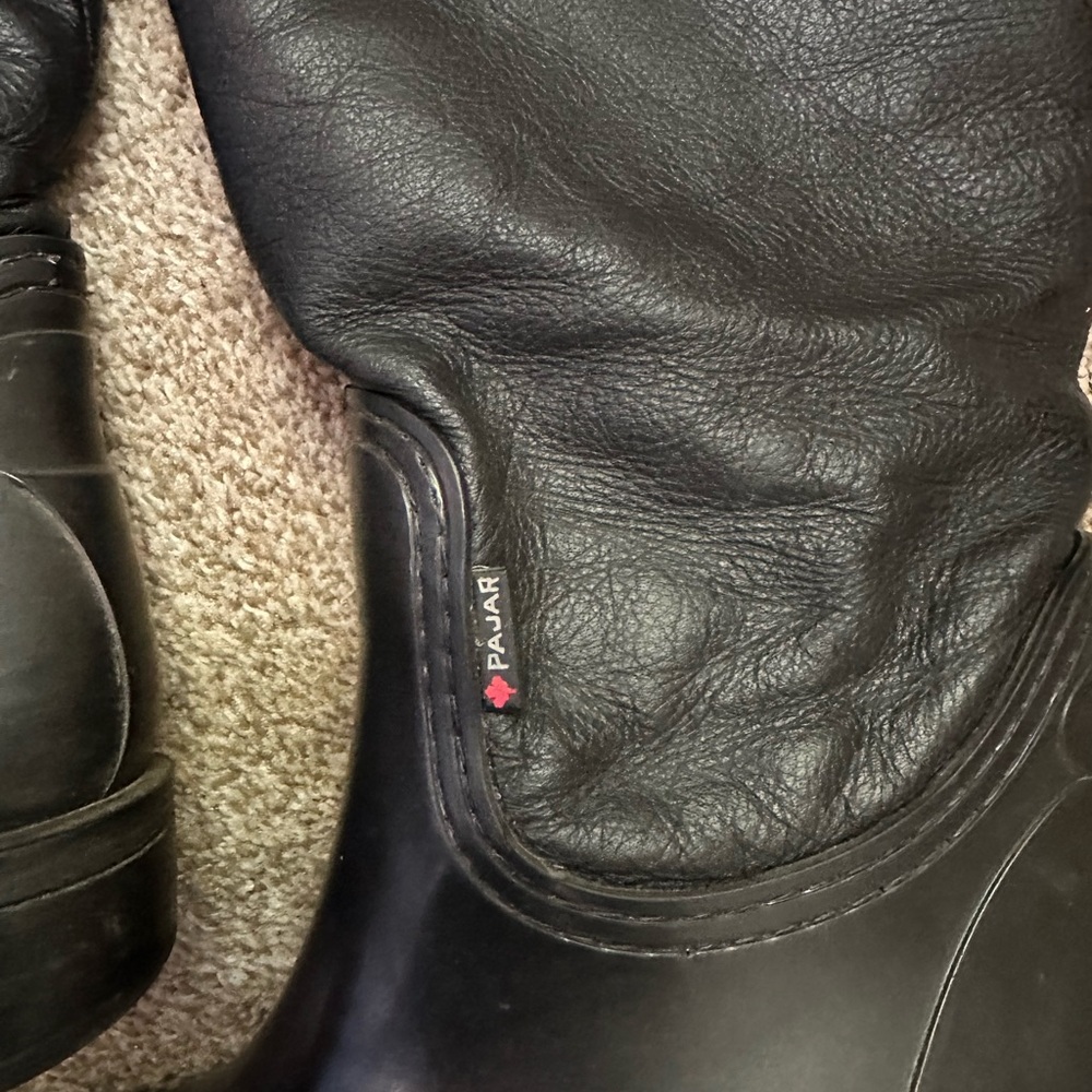 Pajar Black Stylish Rain Boots - Picture 6 of 8